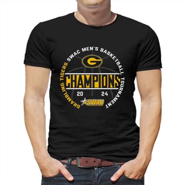 Grambling Tigers 2024 Swac Men’s Basketball Conference Tournament Champions T-shirt