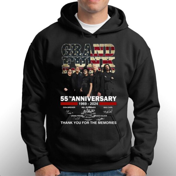 Grand Funk Railroad 55th Anniversary 1969-2024 Thank You For The Memories T-shirt