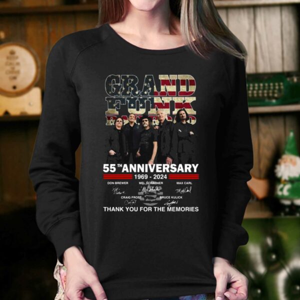 Grand Funk Railroad 55th Anniversary 1969-2024 Thank You For The Memories T-shirt