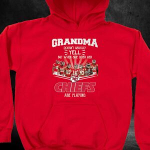 Grandma Doesnt Usually Yell But When She Does Her Chiefs Are Playing T-shirt 2 Grandma Doesnt Usually Yell But When She Does Her Chiefs Are Playing T shirt 3