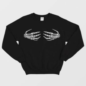 HALLOWEEN Skeleton Hands Boobs Sweatshirt 1 HALLOWEEN Skeleton Hands Boobs Sweatshirt 2