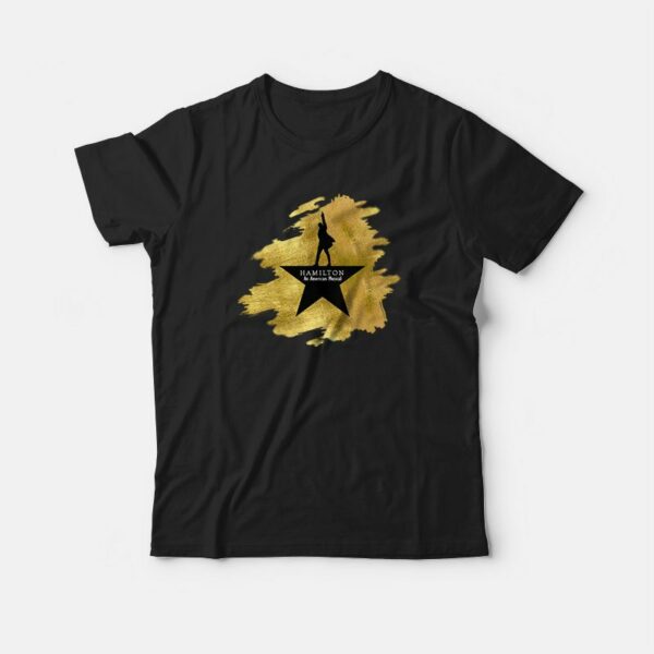 Hamilton An American Musical Gold T-shirt