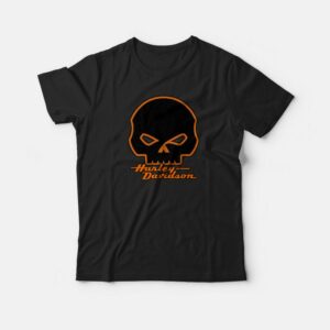 Harley Davidson Willie G Skull Design T-shirt