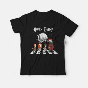 Harry Potter Santa Claus Abbey Road Christmas T shirt 1