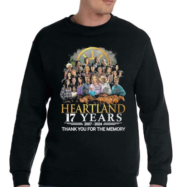 Heartland 17 Years 2007-2024 Thank You For The Memories T-shirt