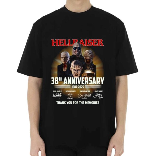 Hellraiser 38th Anniversary 1987-2025 Thank You For The Memories T-shirt