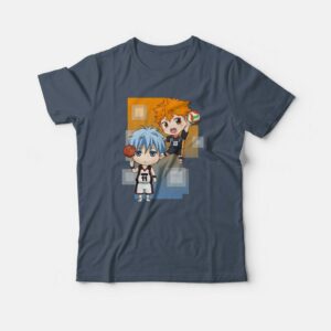 Hinata Shouyou X Kuroko Tetsuya Anime Chibi T shirt 1