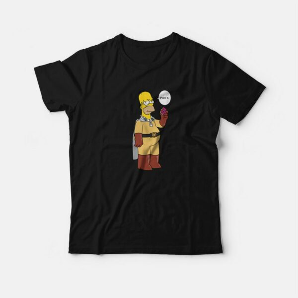 Homer Simpson Saitama One Punch Man T-Shirt