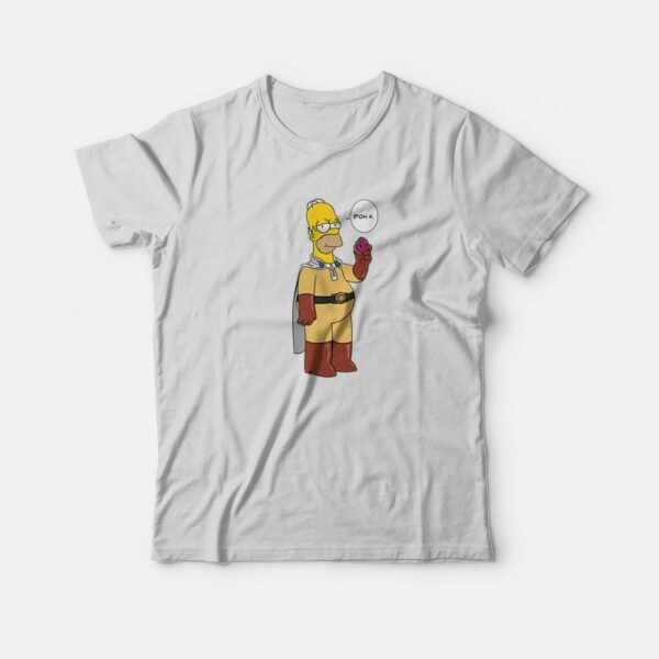 Homer Simpson Saitama One Punch Man T-Shirt