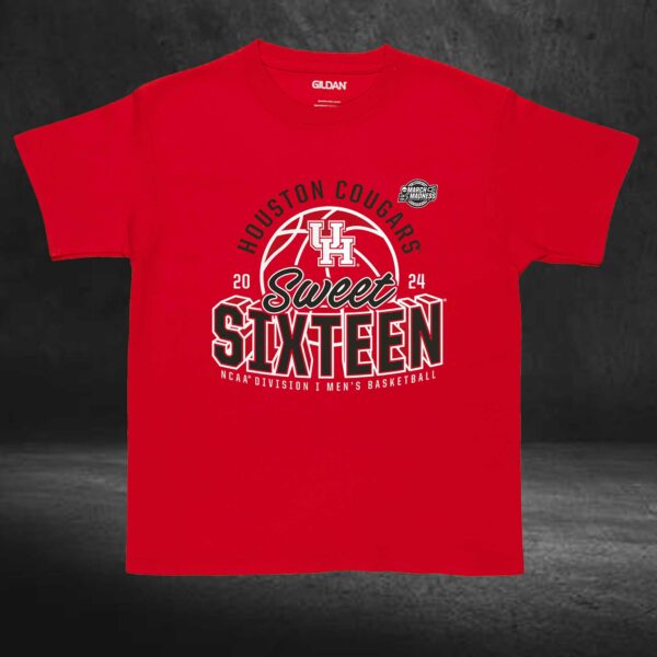 Houston Cougars 2024 Ncaa Tournament March Madness Sweet Sixteen Defensive Stance T-shirt