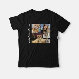 I Love Cats Funny T Shirt 1