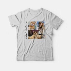 I Love Cats Funny T-Shirt 1 I Love Cats Funny T Shirt 2