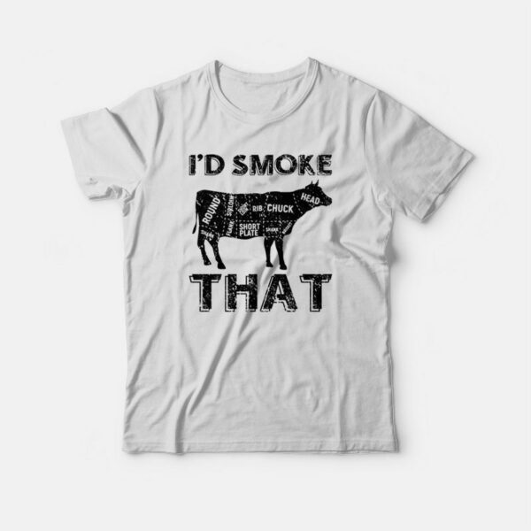 I’d Smoke That BBQ Cow T-shirt