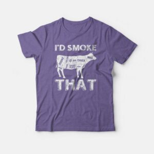 I’d Smoke That BBQ Cow T-shirt