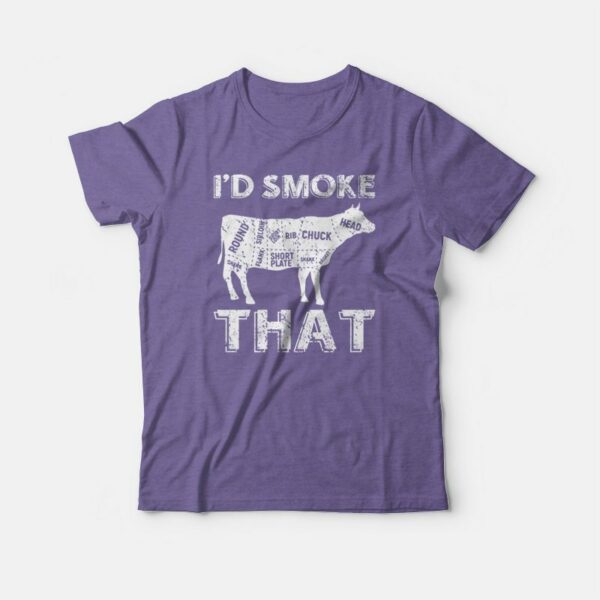 I’d Smoke That BBQ Cow T-shirt