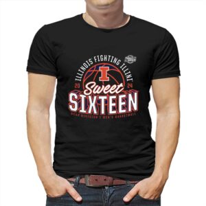 Illinois Fighting Illini 2024 Ncaa Tournament March Madness Sweet Sixteen Defensive Stance T-shirt Illinois Fighting Illini 2024 Ncaa Tournament March Madness Sweet Sixteen Defensive Stance T-shirt