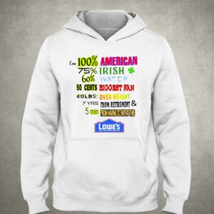 Im 100 American 75 Irish 60 Water 50 Cent Biggest Fan Shirt 3