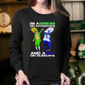I'm A Fighting Irish On Saturdays And A Colt On Sundays Shirt 3 Im A Fighting Irish On Saturdays And A Colt On Sundays Shirt 4