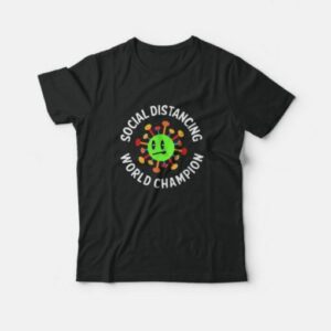Introvert Virus Social Distancing World Champion T Shirt 2