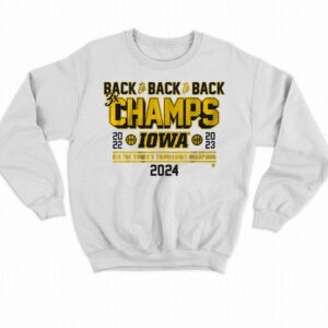 Iowa Basketball Back-to-back-to-back Big Ten Women's Basketball Tournament Champs Shirt 3 Iowa Basketball Back to back to back Big Ten Womens Basketball Tournament Champs Shirt 4