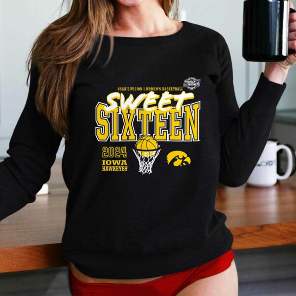Iowa Hawkeyes 2024 Ncaa Women’s Basketball Tournament March Madness Sweet 16 Fast Break T-shirt