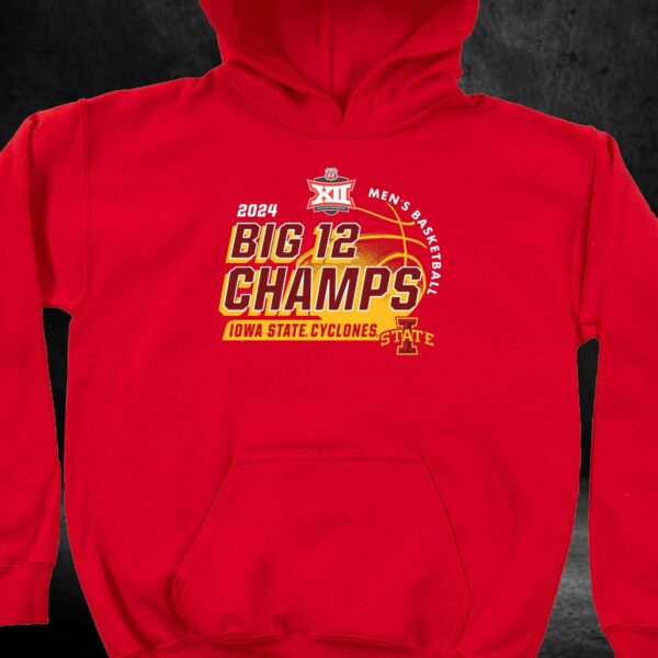 Iowa State Cyclones 2024 Big 12 Men’s Basketball Conference Tournament Champions Locker Room T-shirt