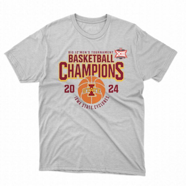 Iowa State Cyclones 2024 Big 12 Men’s Basketball Conference Tournament Champions T-shirt