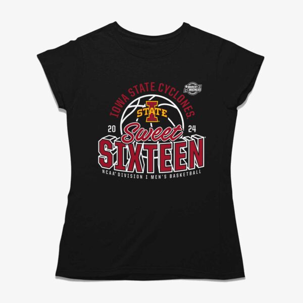 Iowa State Cyclones 2024 Ncaa Tournament March Madness Sweet Sixteen Defensive Stance T-shirt