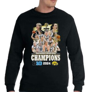 Iowa Womens Basketball Champions B1g 2024 T-shirt 3 Iowa Womens Basketball Champions B1g 2024 T shirt 4