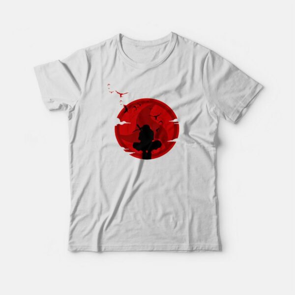 Itachi Uchiha Silhouette Sharingan Eyes T-shirt