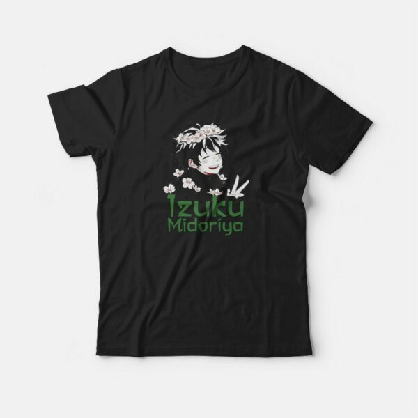 Izuku Midoriya Flower Crown Cute T-shirt