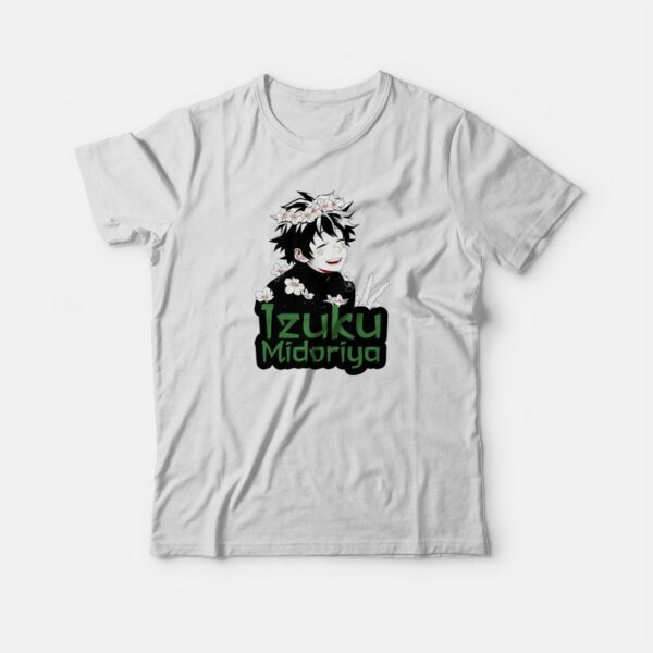 Izuku Midoriya Flower Crown Cute T-shirt