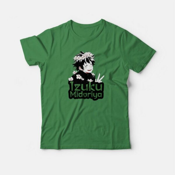 Izuku Midoriya Flower Crown Cute T-shirt