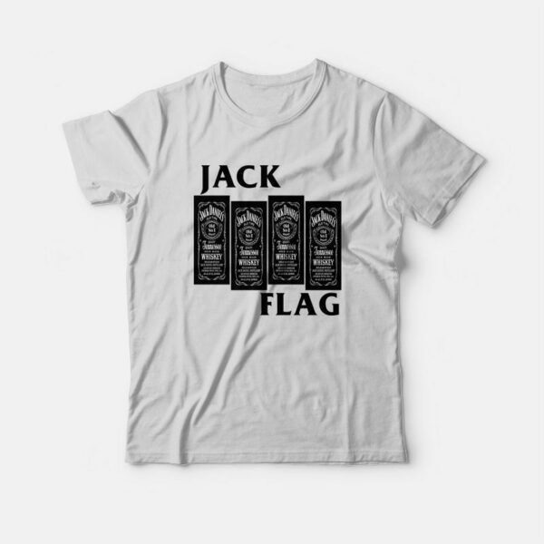 Jack Flag Jack Daniel’s Tennessee Whiskey Black Flag Parody T-Shirt