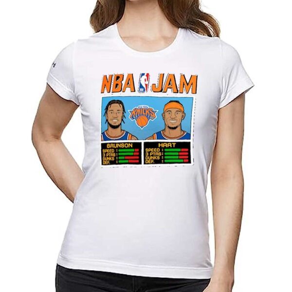 Jalen Brunson Josh Hart New York Knicks Homage Unisex Nba Jam T-shirt