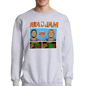 Jalen Brunson Josh Hart New York Knicks Homage Unisex Nba Jam T-shirt 3 Jalen Brunson Josh Hart New York Knicks Homage Unisex Nba Jam T shirt 4
