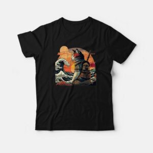 Japanese Retro Samurai Cat The Great Wave T-Shirt Japanese Retro Samurai Cat The Great Wave T-Shirt