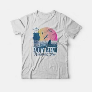 Jaws Amity Island Tourist Welcome T-Shirt Jaws Amity Island Tourist Welcome T-Shirt
