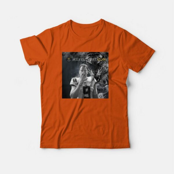 Joe Burrow Smoking Cigar Bengals T-Shirt