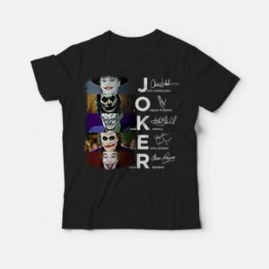 Joker Jack Nicholson Joaquin Phoenix Mark Hamill Signature T-Shirt