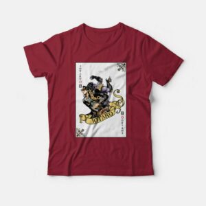 Jotaro Kujo Card T-shirt Joker JoJo's Bizarre 2 Jotaro Kujo Card T shirt Joker JoJos Bizarre 3