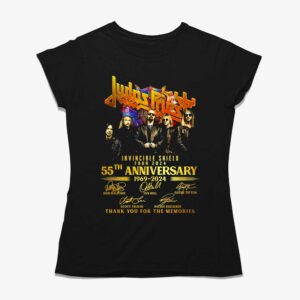 Judas Priest Invincible Shield Tour 2024 55th Anniversary 1969-2024 Thank You For The Memories T-shirt