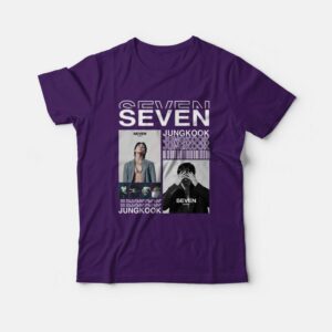 Jungkook BTS Seven Single Kpop T-Shirt 2 Jungkook BTS Seven Single Kpop T Shirt 3