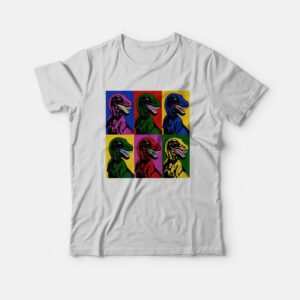 Jurassic Park Dinosaur Pop Art T-Shirt 1 Jurassic Park Dinosaur Pop Art T Shirt 2