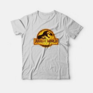 Jurassic World Dominion T-Rex Logo T-Shirt 1 Jurassic World Dominion T Rex Logo T Shirt 2