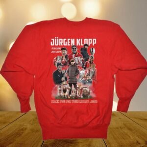 Jurgen Klopp 8 Seasons 2015 – 2024 Thank You For Your Legacy Boss T-shirt