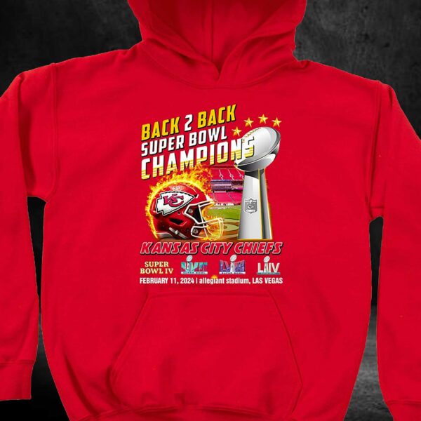 Kansas City Chiefs 2023 Super Bowl Champions Back To Back T Shirt