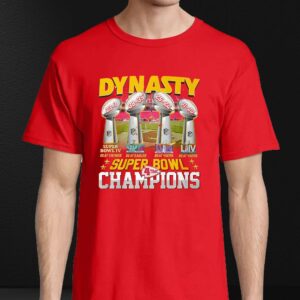 Kansas City Chiefs Dynasty Super Bowl 4 Time Champions T-shirt 3 Kansas City Chiefs Dynasty Super Bowl 4 Time Champions T shirt 4