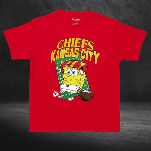 Kansas City Chiefs Homage Super Bowl Lviii X Spongebob Squarepants T-shirt