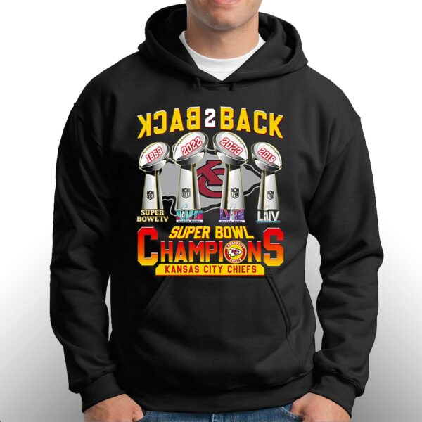 Kansas City Chiefs Super Bowl Champions Back To Back T-shirt
